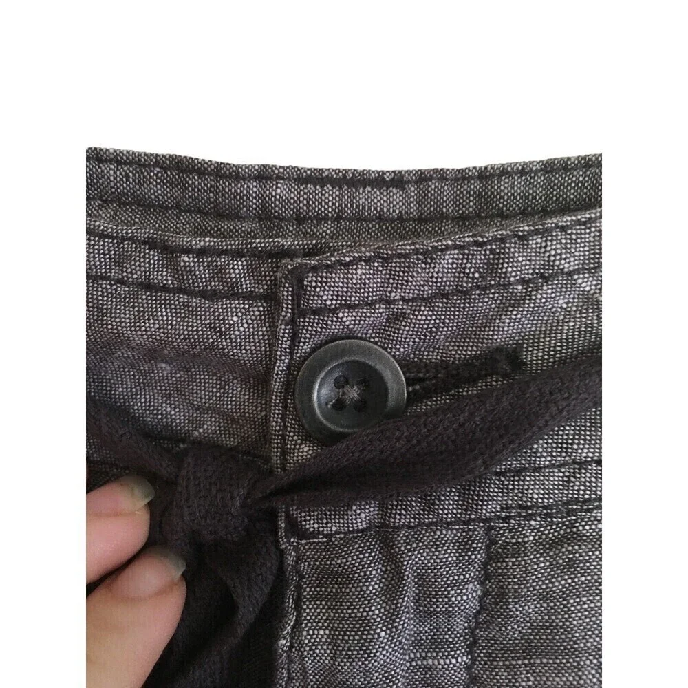 Horny Toad Linen Shorts Women's Size 10 Charcoal Gray Lightweight Lithe NEW NWT